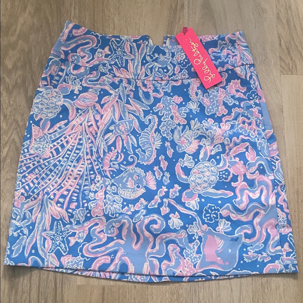 LILLY PULITZER Jonas Skort Boca Blue Sea What I Sea NWT 00